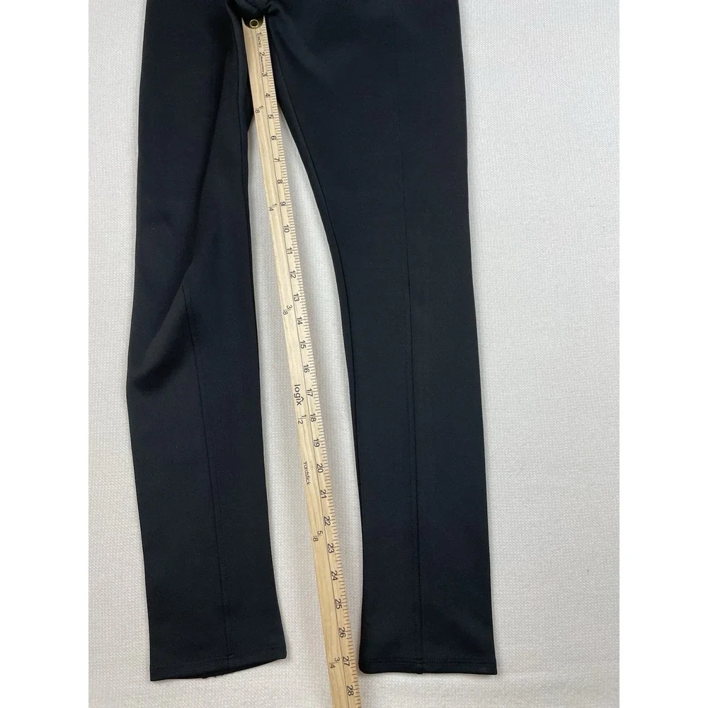 Papaya Leggings Women's Size Medium Black Side Elastic Vertical Seams Athleisure